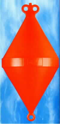 BLOWED BI-CONICAL MOORING BOUY