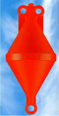 BLOWED POLYETHILENE BI-CONICAL MOORING BOUY