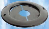 TILLER ROPE GROMMET, LIGHT - BLACK