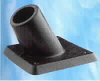 RECTANGULAR BASE WITH INCLINATION OF 60 DEGREES - BLACK