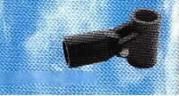 T ADJUSTABLE CONNECTION-DIAM- 20mm - BLACK