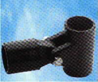 'T' ADJUSTABLE CONNECTION DIAM 22mm - BLACK