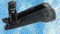 PLASTIC BOW ROLLER WITH BLOCKAGE - BLACK