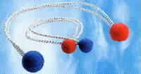 Shock Cords - Two colour Plastic Balls